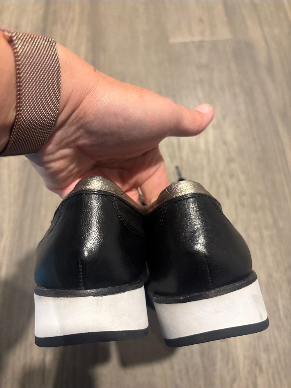 Johnston & Murphy | Black Dress Oxford Leather Derby Shoes Size 8 - Picture 8 of 11